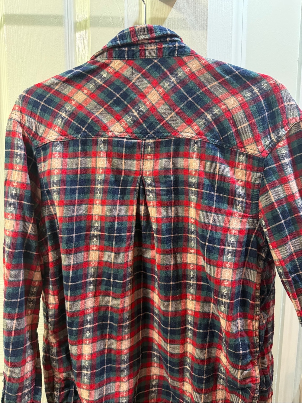 BDG Red, Navy & Green Plaid Button-Up Shirt - Picture 5 of 9